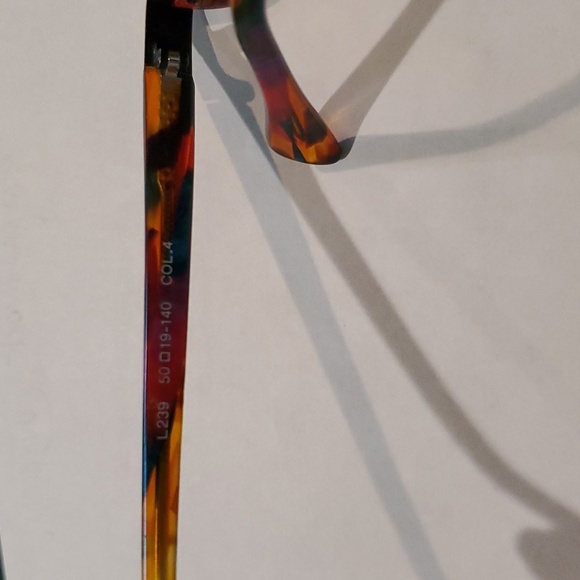 Vintage rainbow tortoise sunglasses frames with bronze accents. Funky style! - Picture 4 of 8